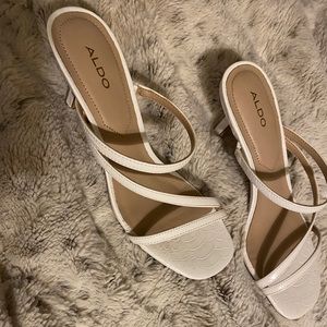 White Aldo Heels